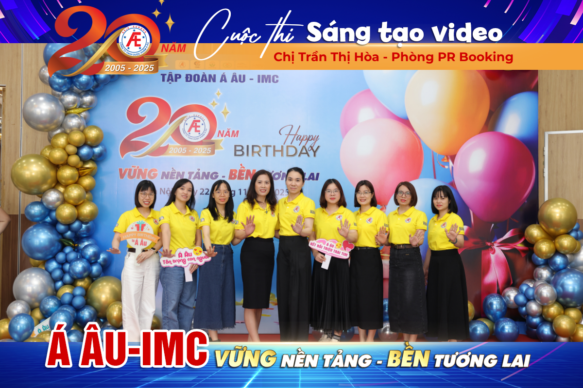 Giải bạc cuộc thi sáng tạo video: "Dược phẩm Á Âu 20 năm: Vững nền tảng, bền tương lai" - Chị Trần Thị Hòa, phòng PR Booking
